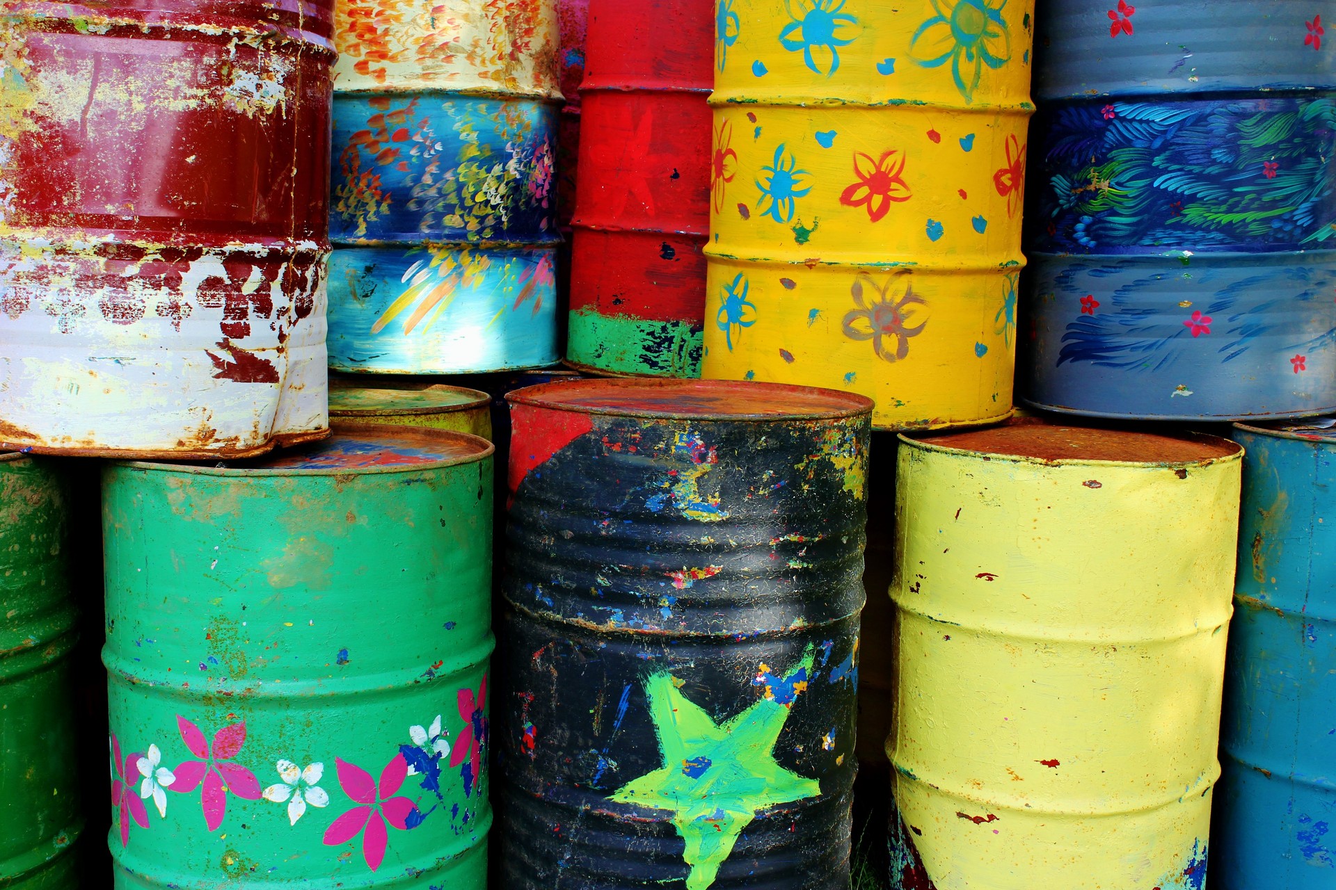 Fifty Gallon drums
