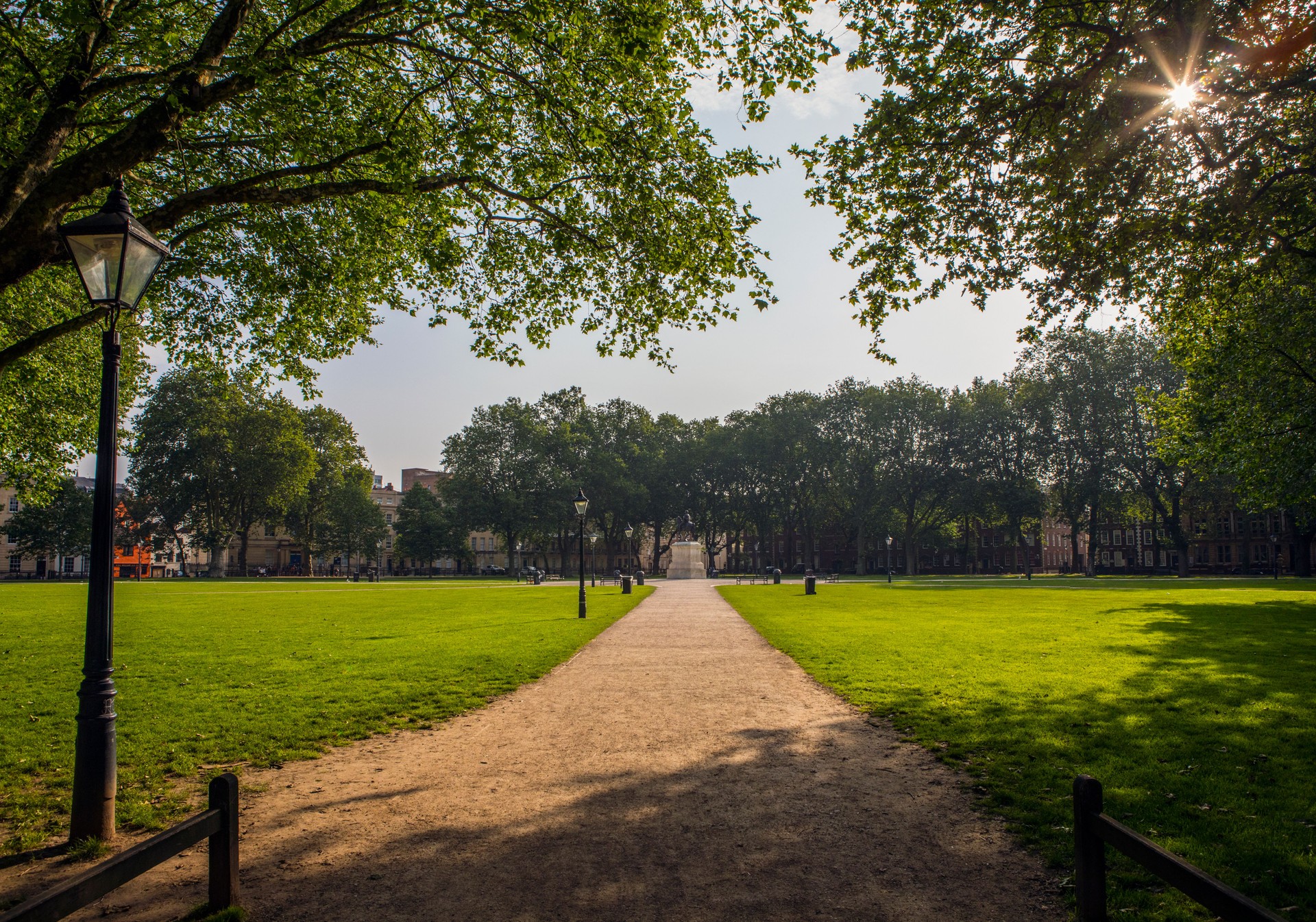 Queen Square in Bristol, UK